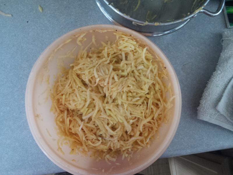 Spices added.